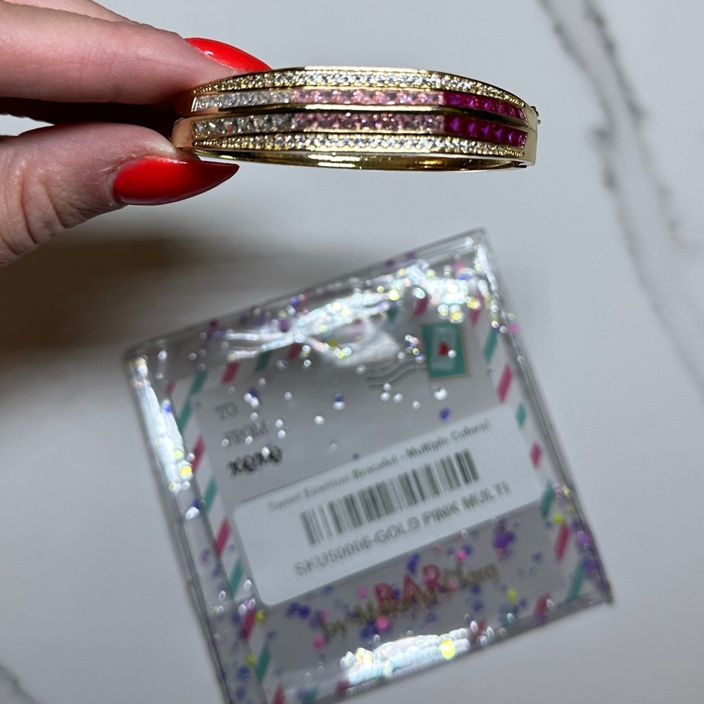 BAR by Alexa Rae Sweet Emotion Bracelet -GOLD PINK MULTI